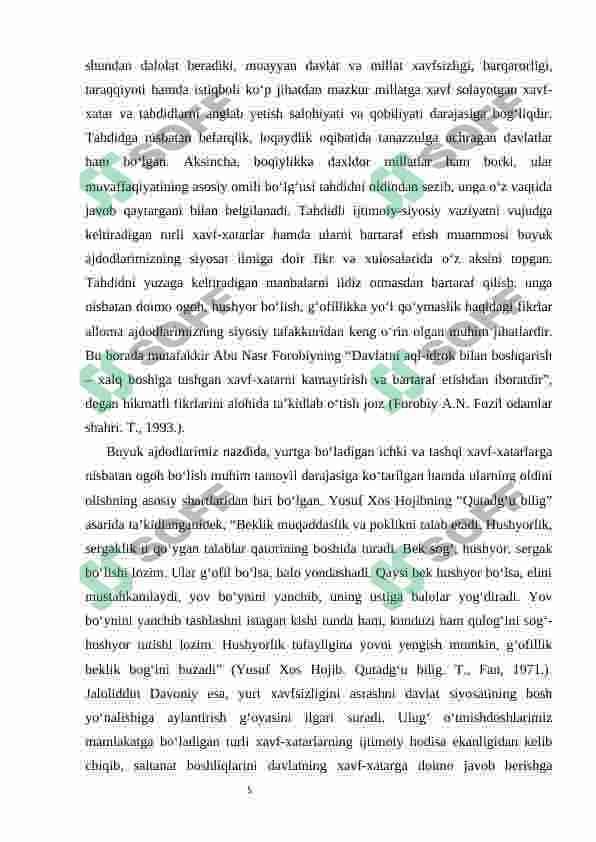 Mafkuraviy tahdid va ularga qarshi kurash 6