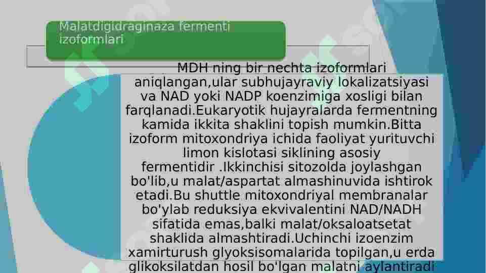 Malatdigidraginaza fermenti haqida 4