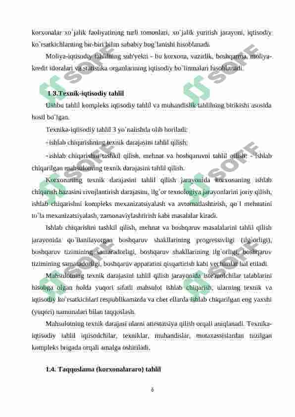 Iqtisodiy tahlilning turlari 6