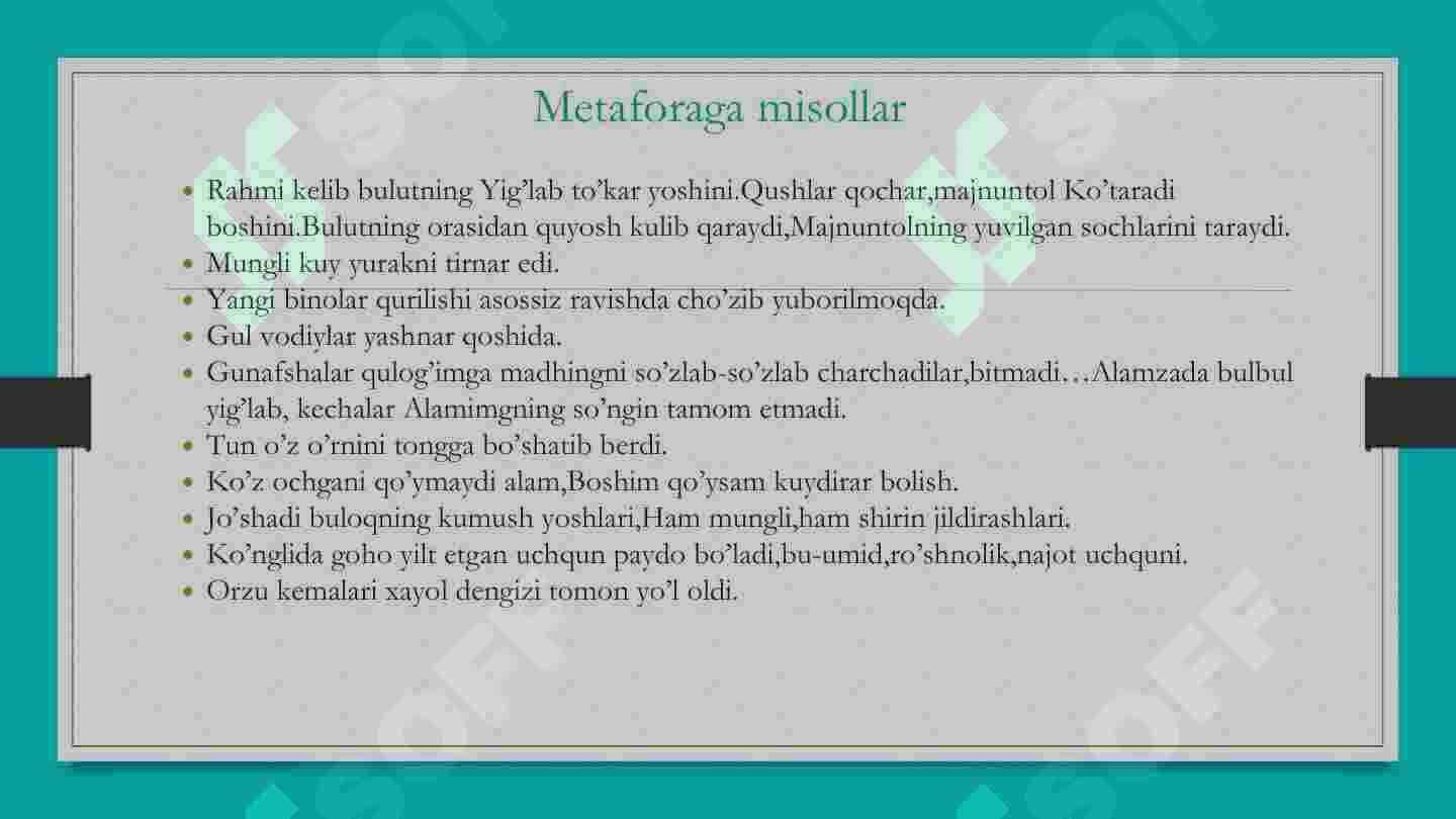 Ma‘no ko‘chish turlari 6