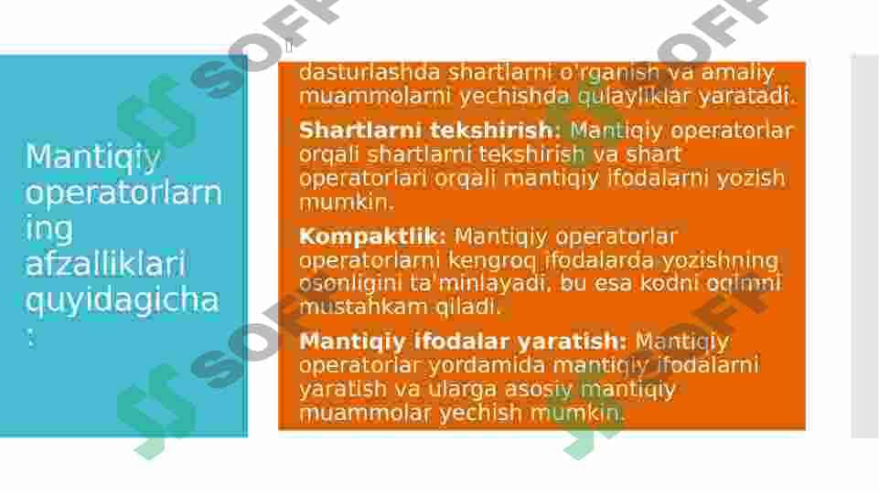 C++ mantiqiy operatorlar 4