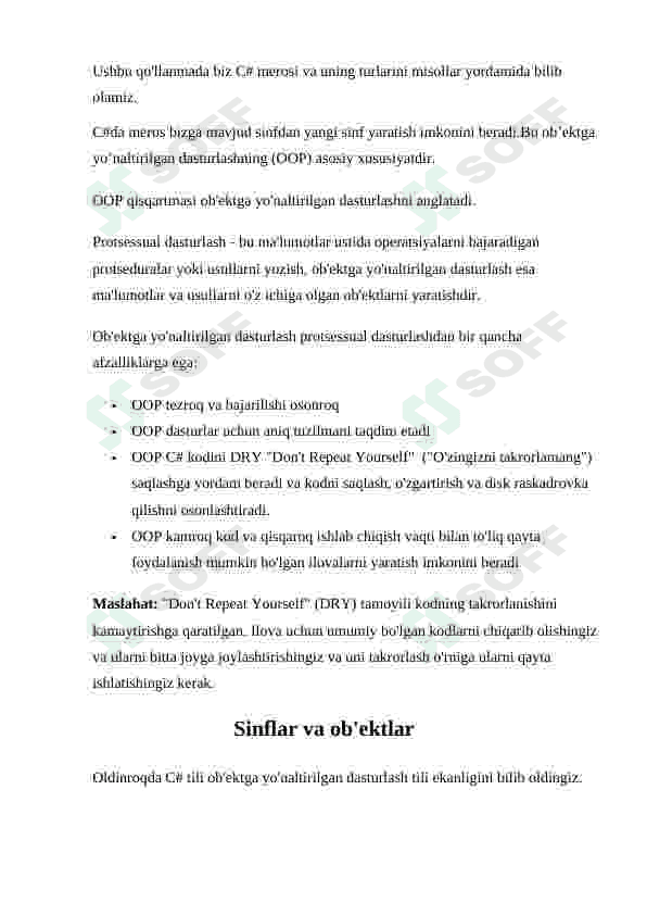 Meros sinflar va ular ustida amallar 4
