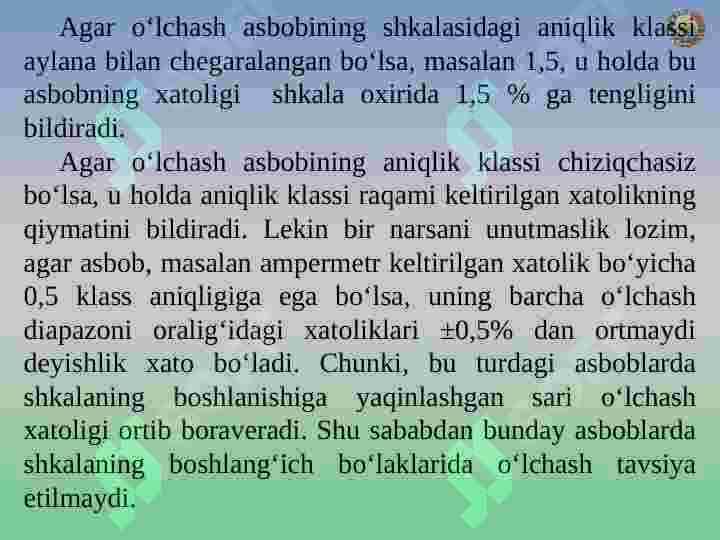 Oʻlchov vositalari 5