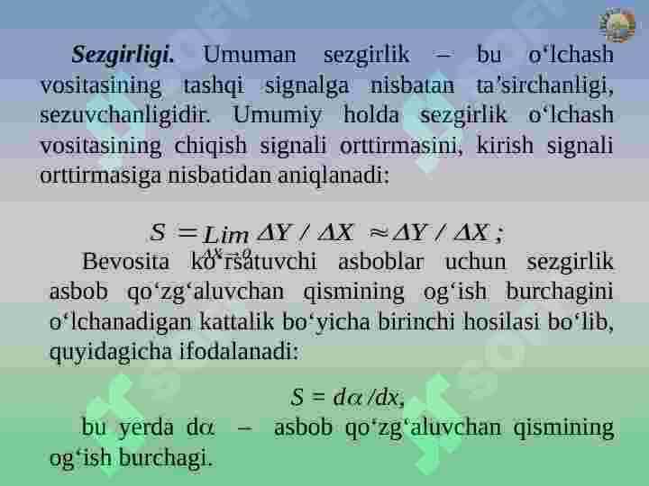 Oʻlchov vositalari 7
