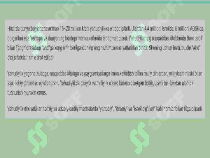 Milliy dinlar 6
