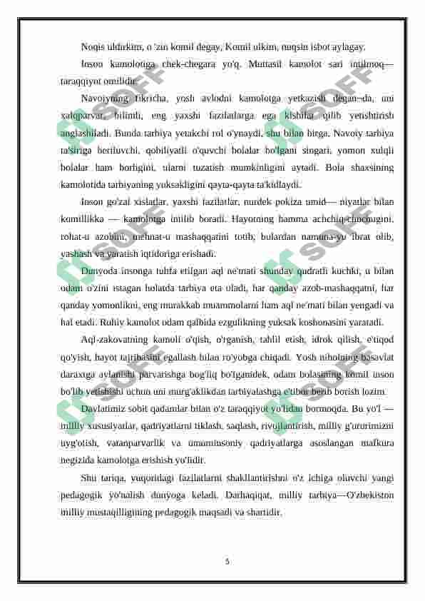 Milliy tarbiya tushunchasi 5