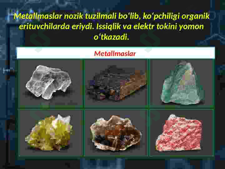 Metallmaslar va ularning xossalarini o'rganish metodikasi 4