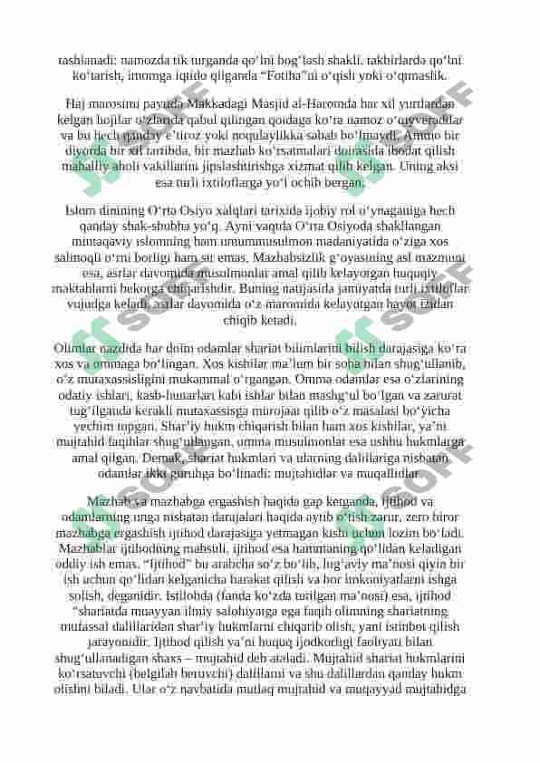 Mazhabsizlik va uning salbiy oqibatlari 4