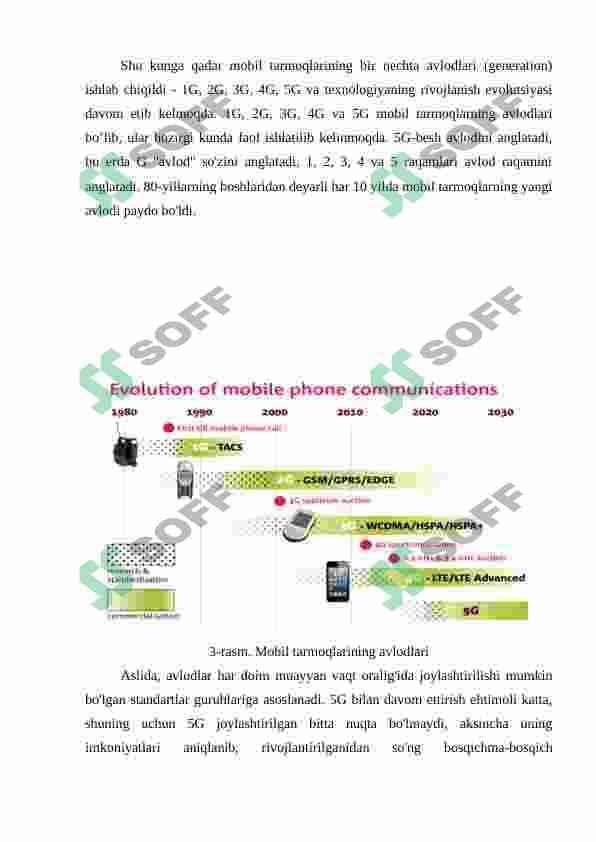 Mobil aloqa tarmoqlari: 3G, 4G va 5G texnologiyasi 5