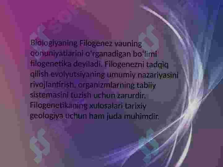 Ontogenez va Filogenez haqida ma'lumot 8