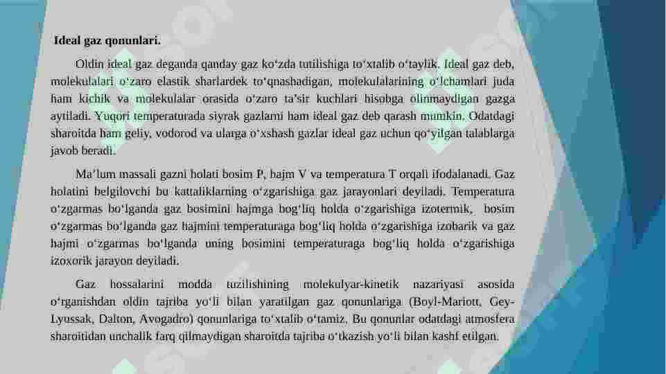 Molekulyar fizika 6