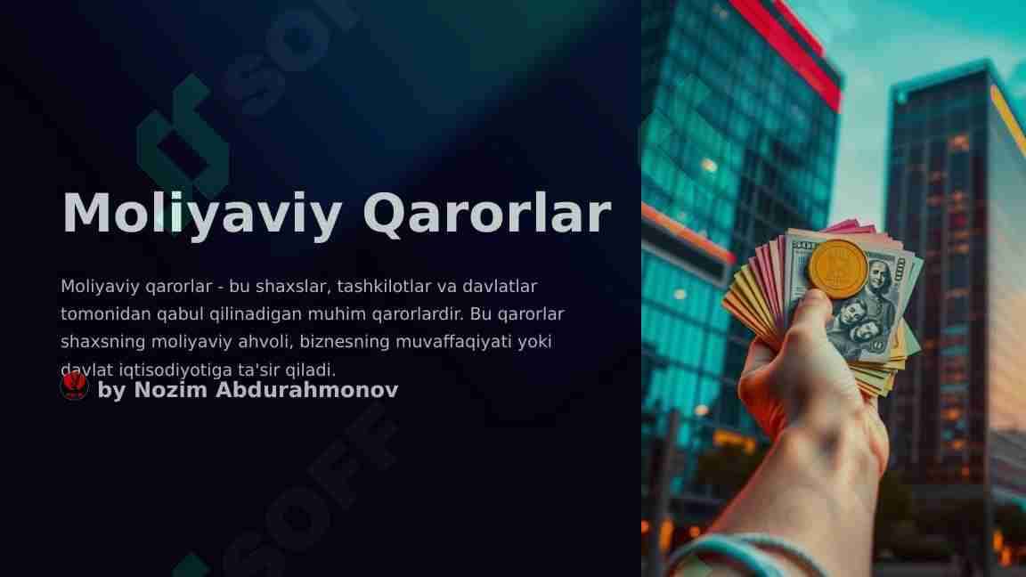 Moliyaviy qarorlar