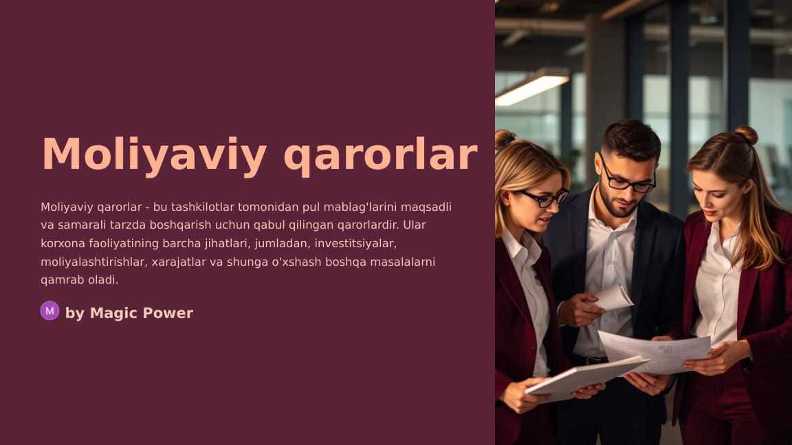 Moliyaviy-qarorlar