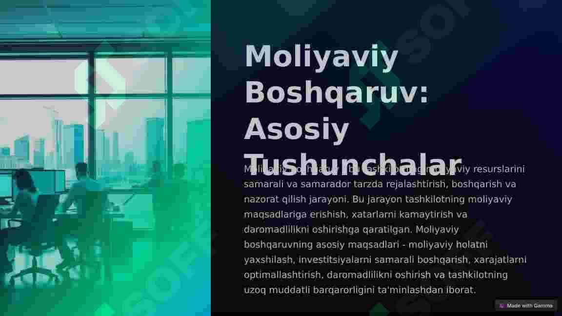 Moliyaviy boshqaruv 7