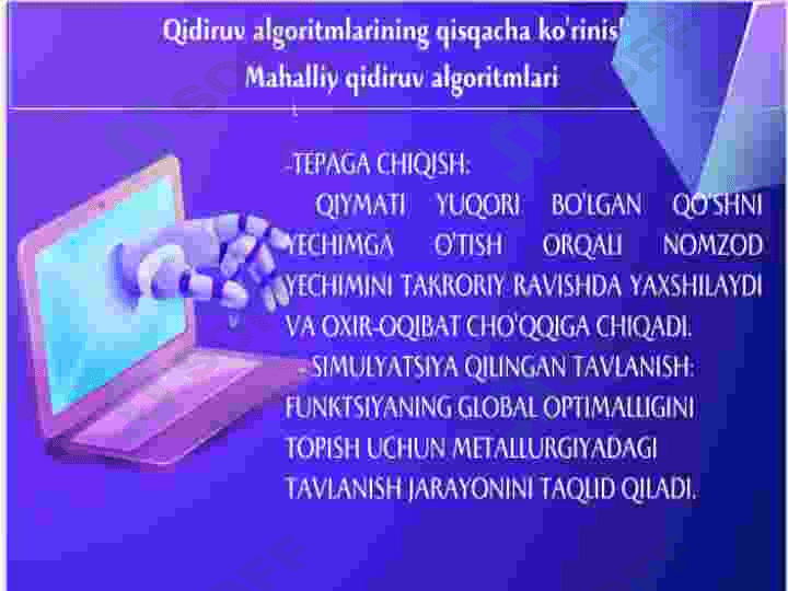 Sun'iy intellektda izlash algoritmi 6
