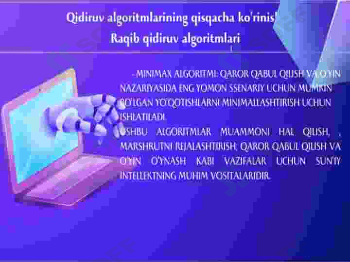Sun'iy intellektda izlash algoritmi 7