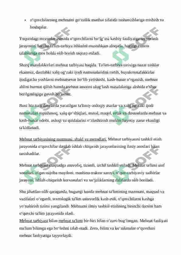 SHAXS TARBIYASIDA MEHNAT TARBIYASINING O'RNI 7