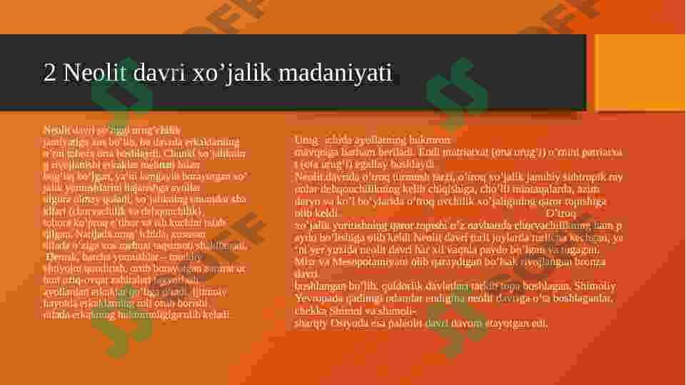 Neolit davri 7