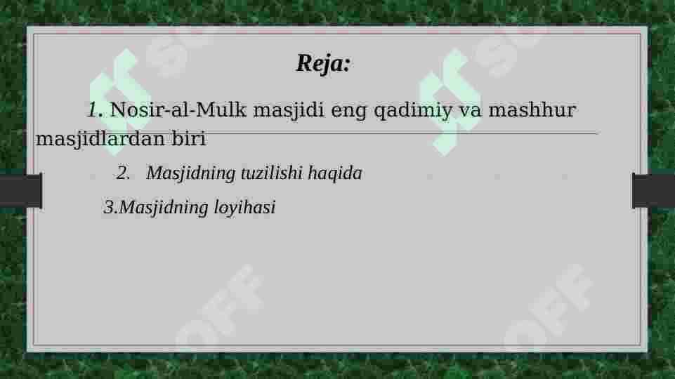 Nosir al Mulk masjidi 2