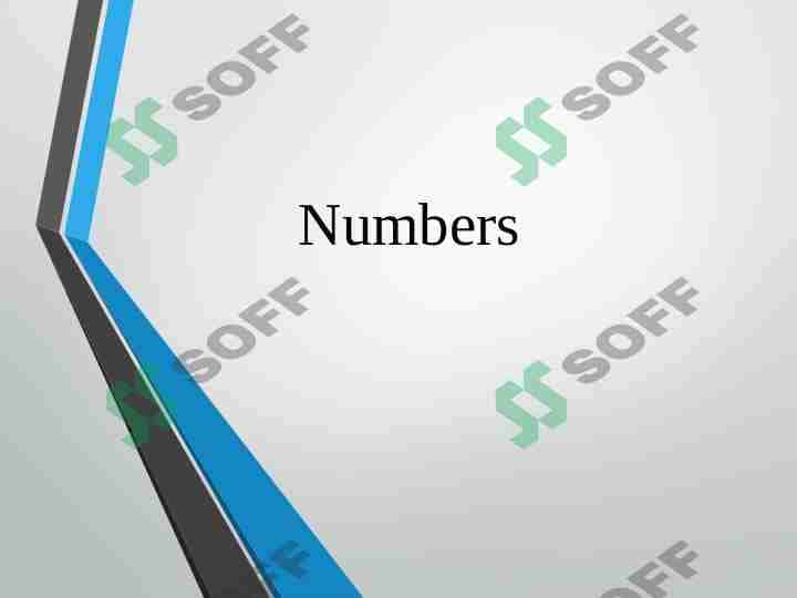 Numbers