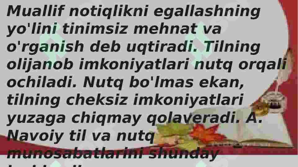 Nutq texnikasi va notiqlik madaniyati 8