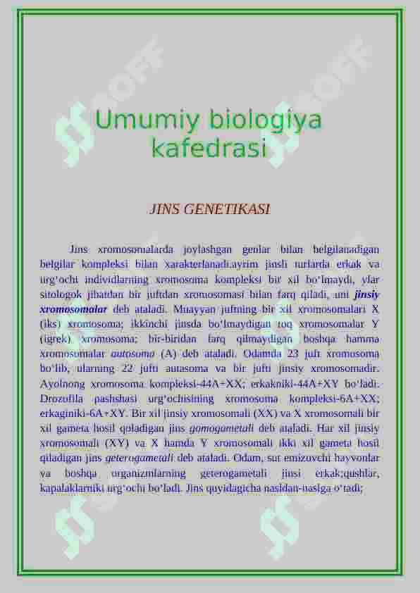 ODAM GENETIKASI 3