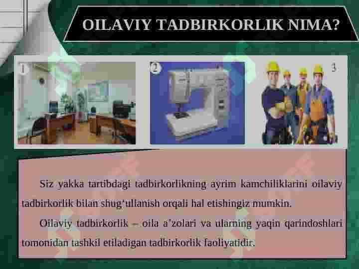 OILAVIY TADBIRKORLIK 2