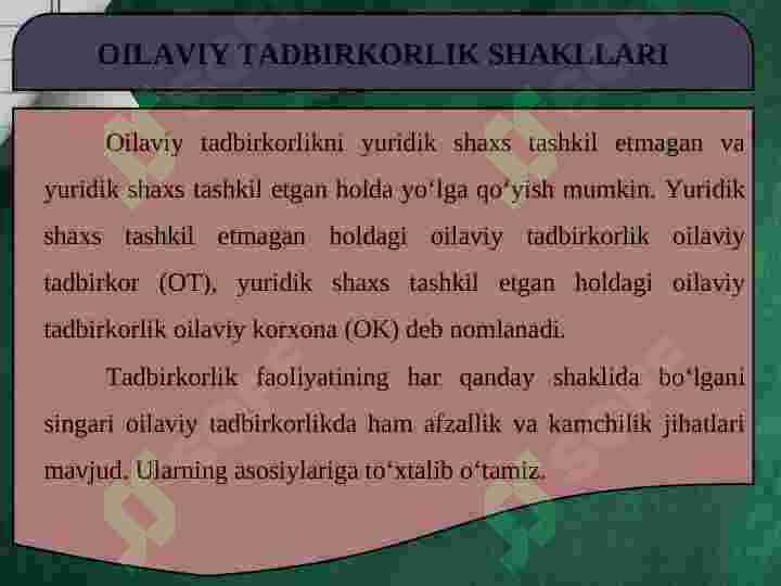 OILAVIY TADBIRKORLIK 5