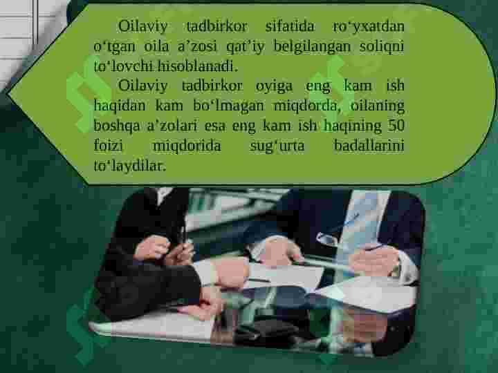 OILAVIY TADBIRKORLIK 8