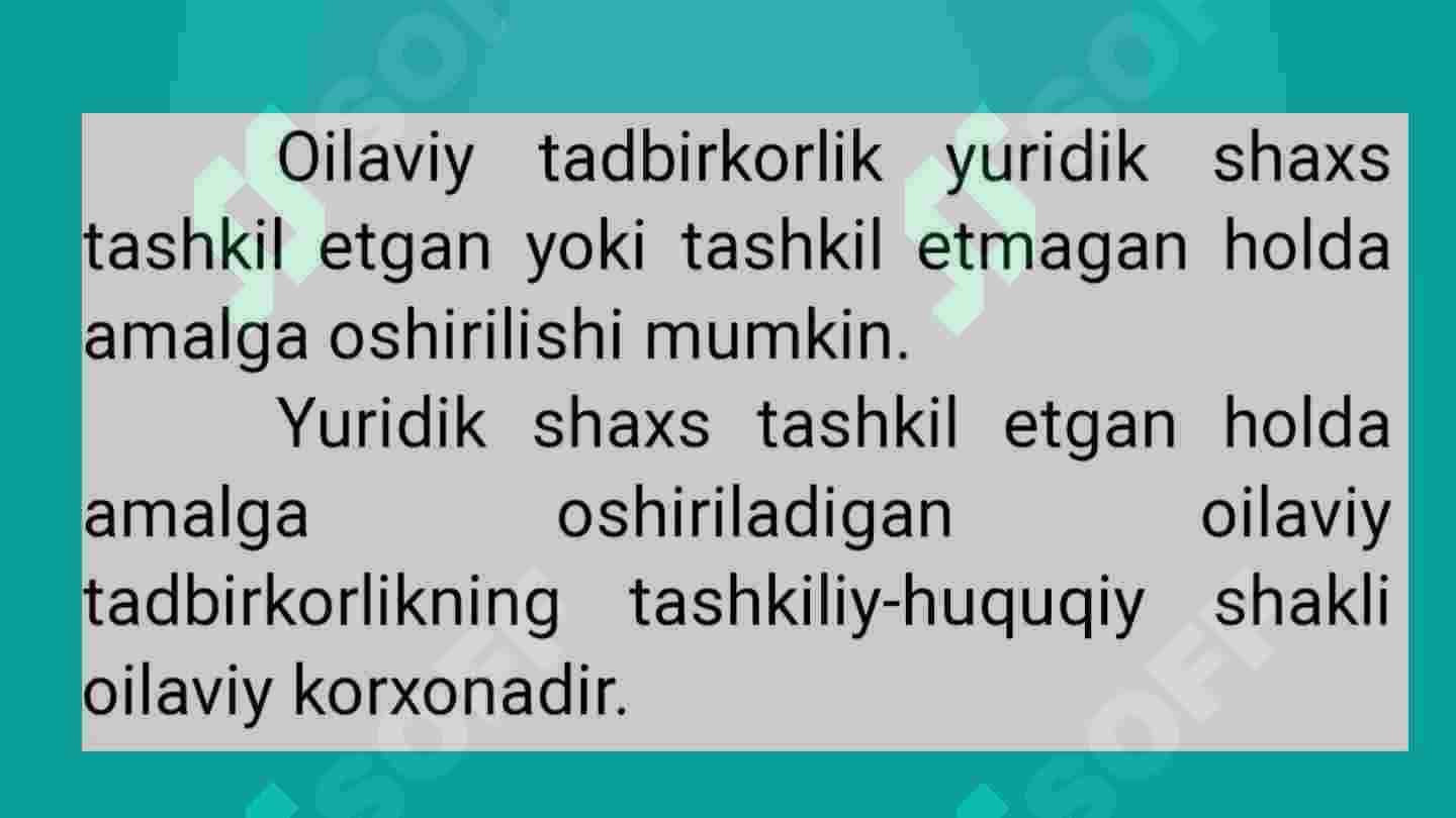 Oilaviy tadbirkorlik 8
