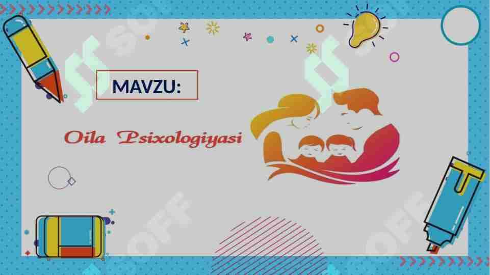 OILA PSIXOLOGIYASI