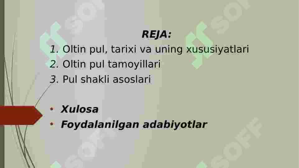 OLTIN PUL SIFATIDA 2