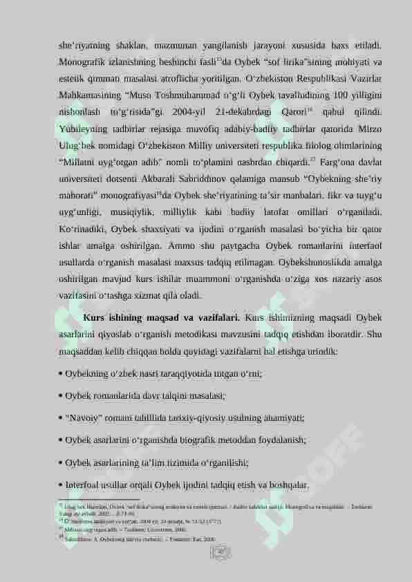 OYBEK – ROMANNAVIS 5