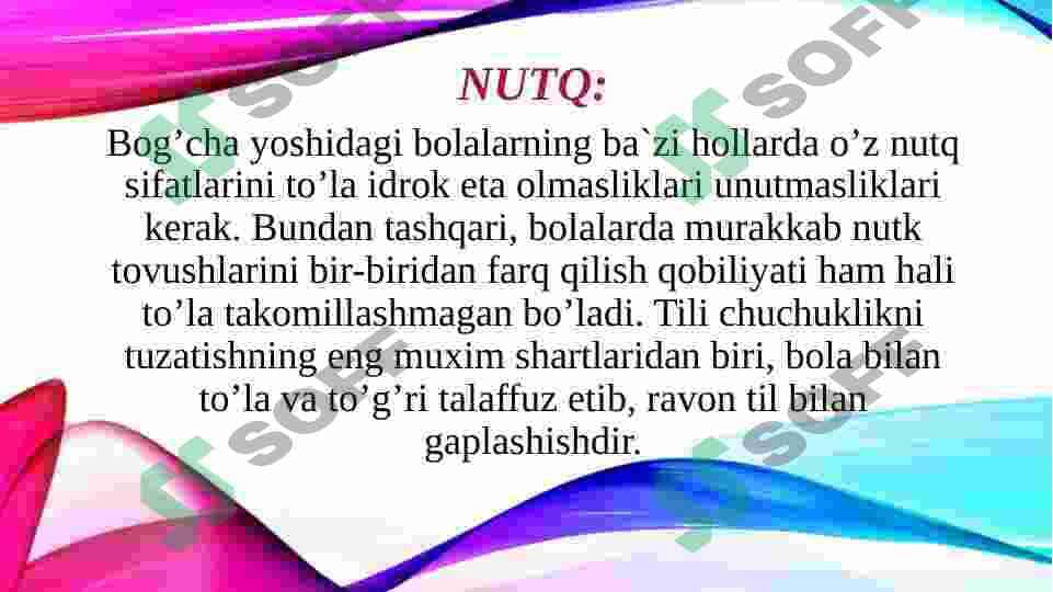 Maktabgacha ta'lim davrining o'ziga xos xususiyatlari 2