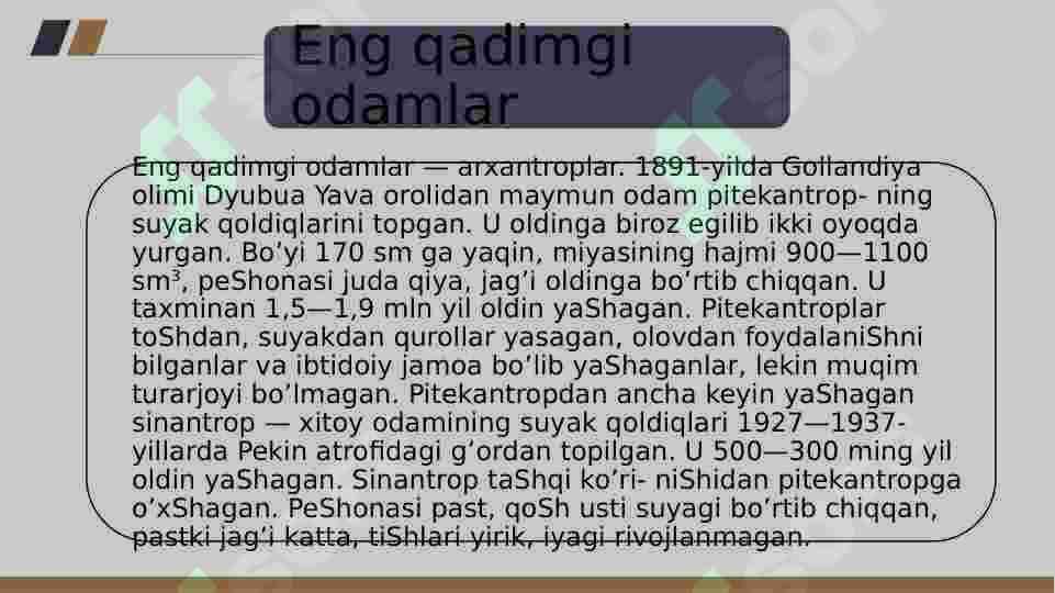HOZIRGI QIYOFADAGI ODAMLARNING PAYO BO’LISHI 8