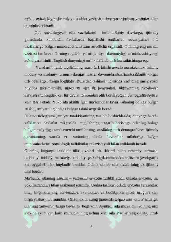 Oila sotsiologiyasi 4