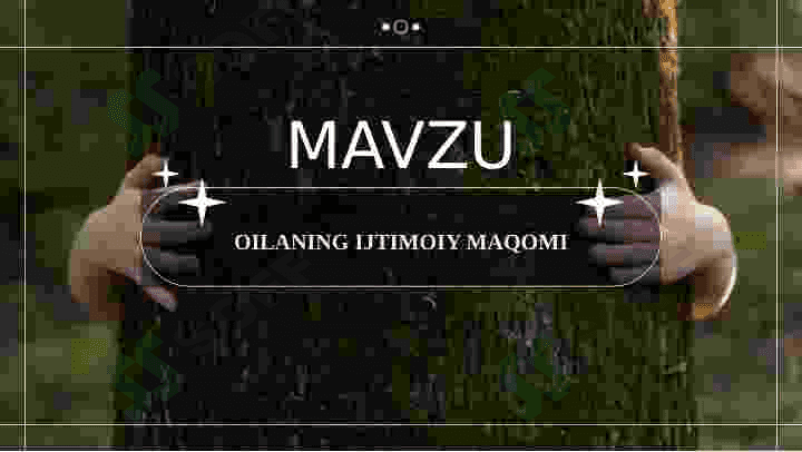 Oilaning ijtimoiy maqomi 2