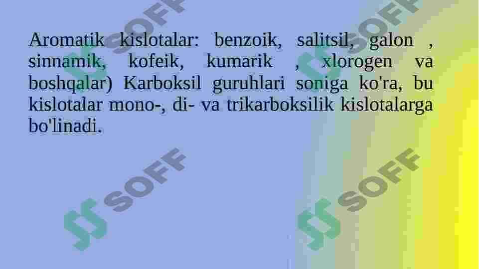 Organik kislotalar 6