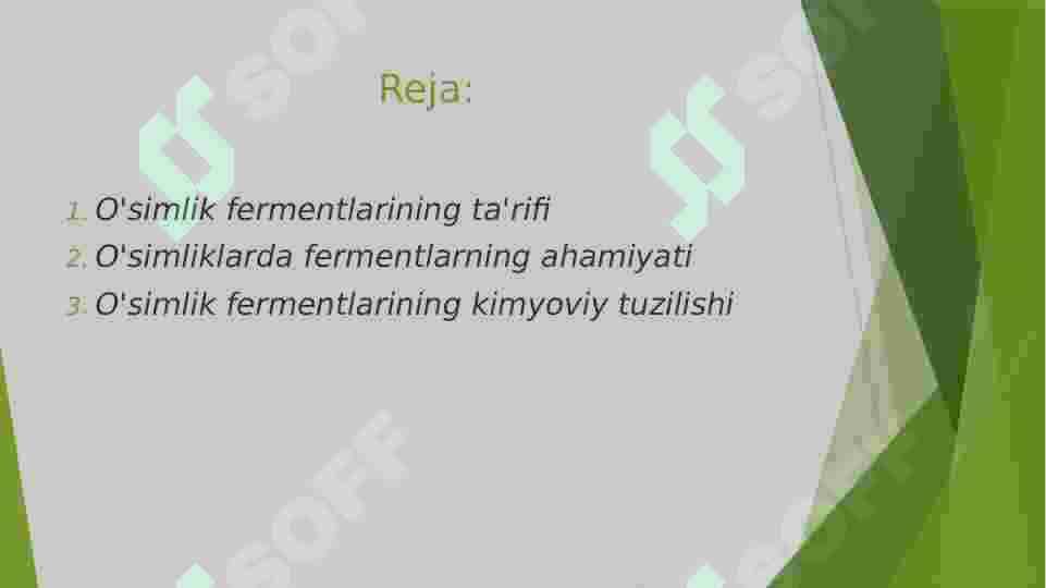 O'simlik fermentlari 2