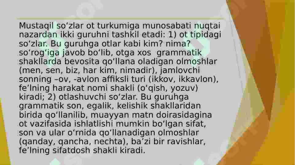 Otlarning aloqa munosabat kategoriyalar 4
