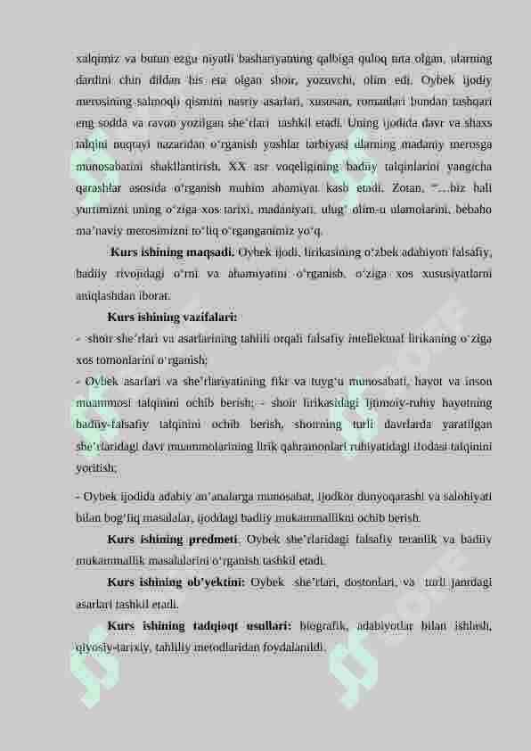Oybek lirikasi 4