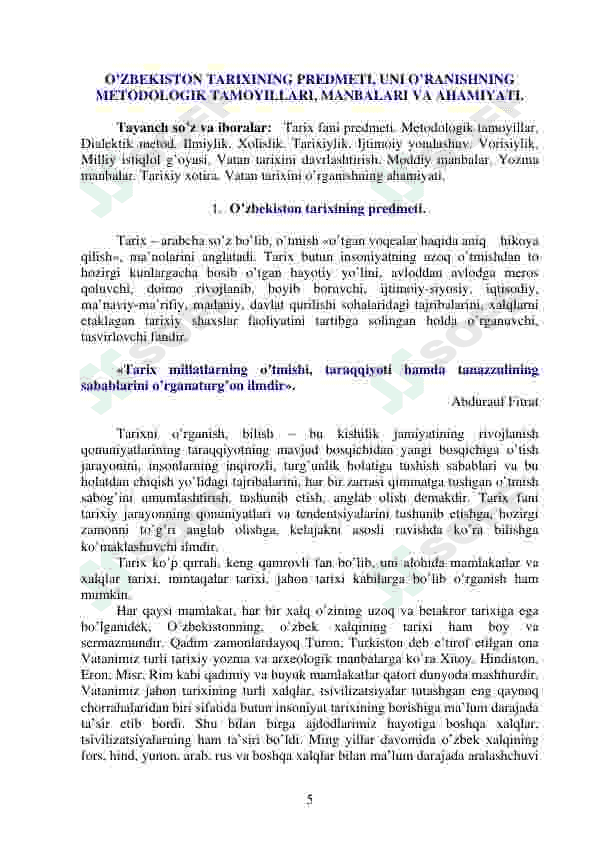 O'zbekiston tarixi 5