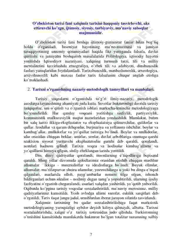 O'zbekiston tarixi 7