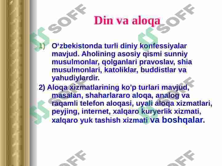 O'zbekiston geografiyasi 8