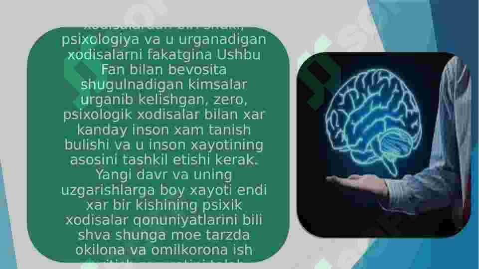 Psixologiya faniga kirish 7