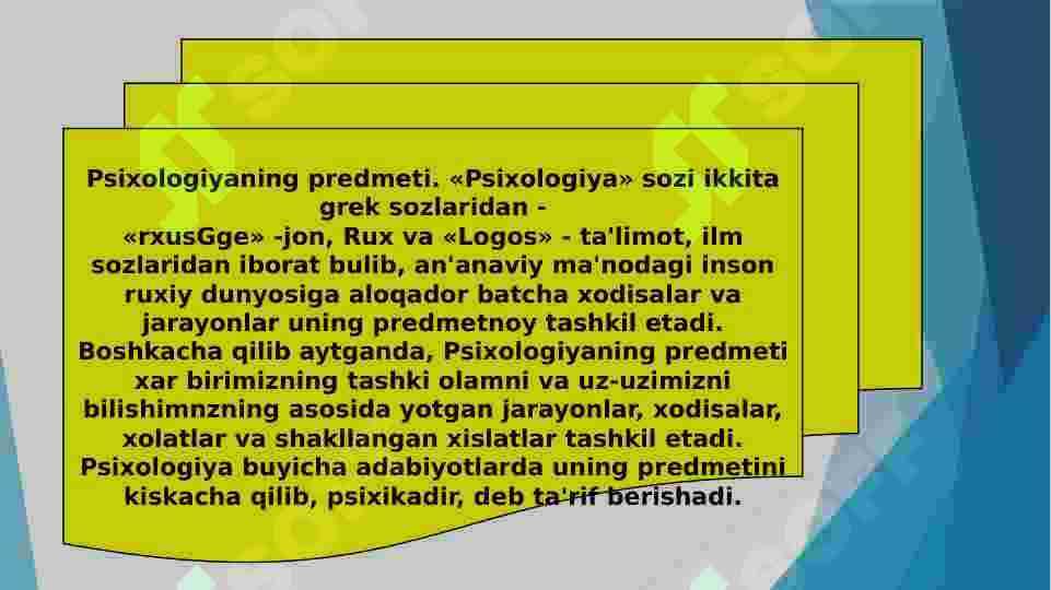 Psixologiya faniga kirish 8