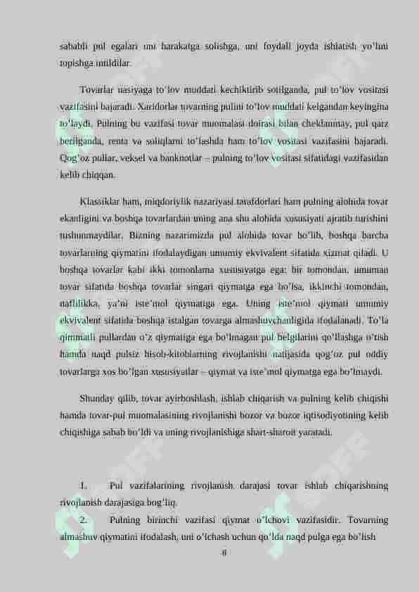PUL-KREDIT SIYOSATI 8