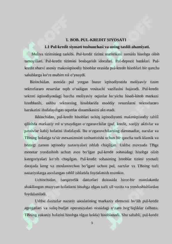 PUL KREDIT SIYOSATI 5
