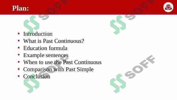 Past Continuous Tense 2