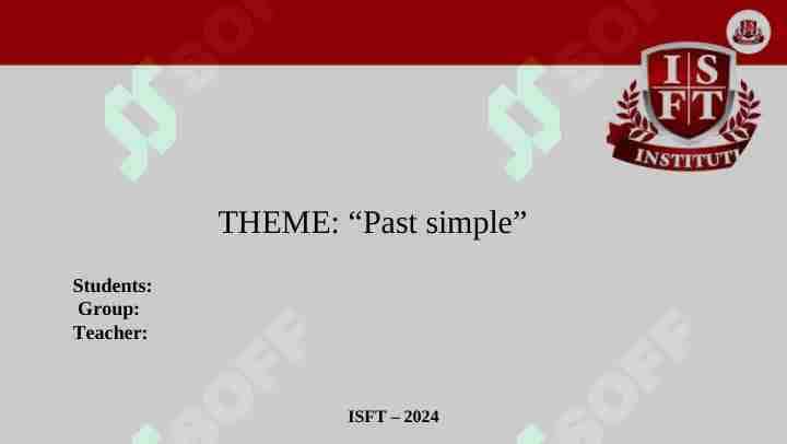 Past Simple